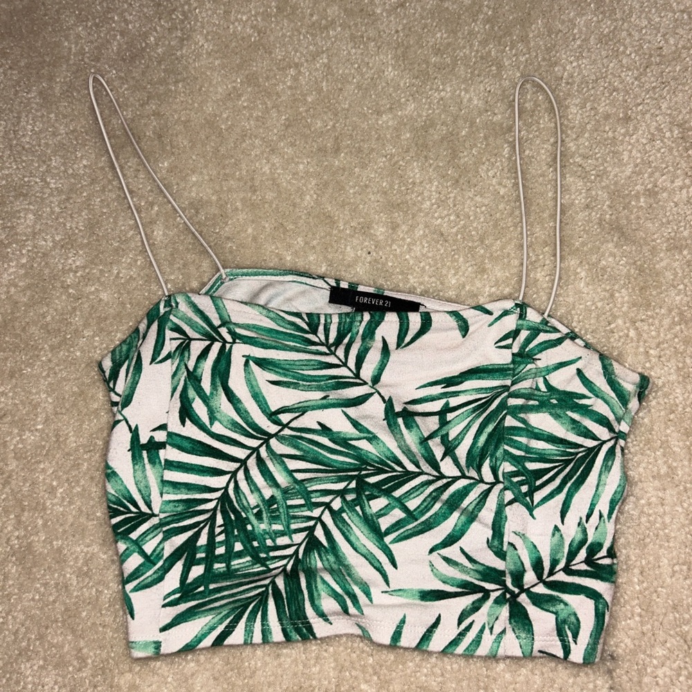 green vine strapped top (give best offer)